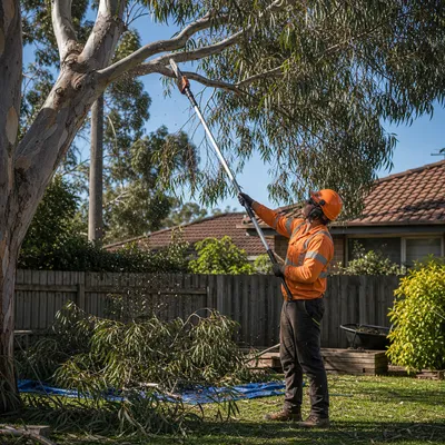 Tree Pruning in Launceston. Crown lifting, canopy thinning, deadwooding and formative shaping by qualified arborists who work to the branch collar — not wherever the saw happens to reach.